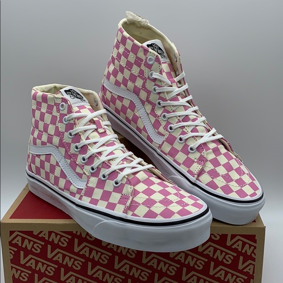 VANS Sk-8-Hi Tapered CHECKERBOARD Fchsapktrwt men’ - Picture 3 of 16